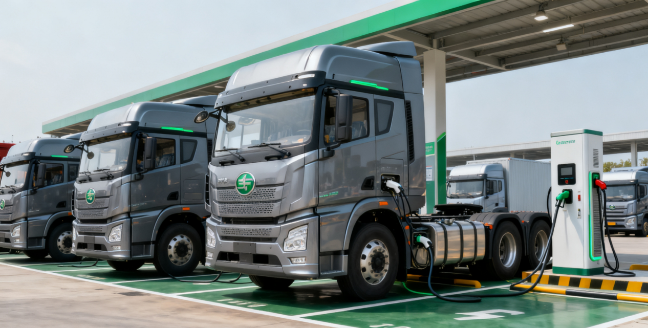 重型卡车充电站